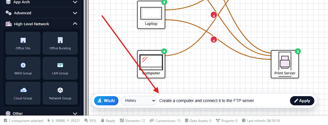 AI wizard network support