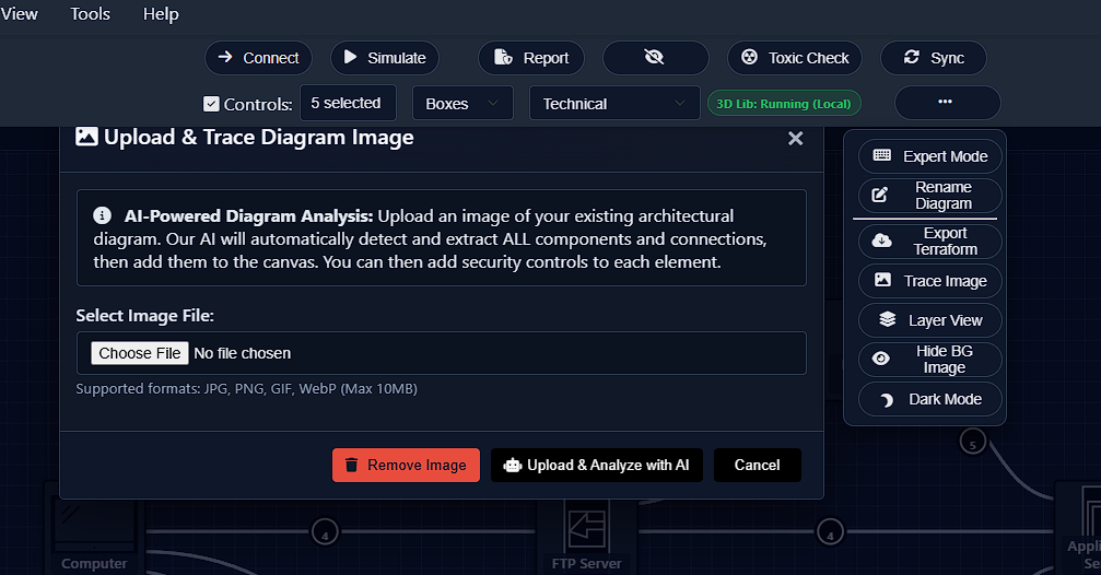 Pictorial diagram view